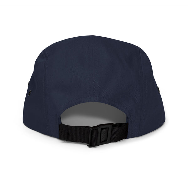 Embroided 5 Panel Cap Blue