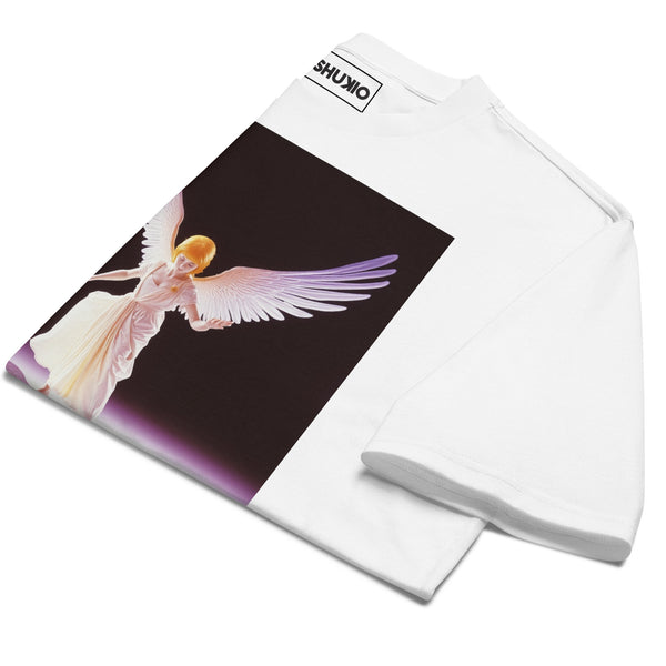 Printed Oversized T-Shirt Unisex White