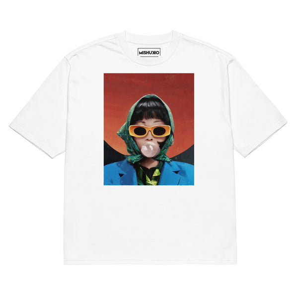 Printed Oversized T-Shirt Unisex White