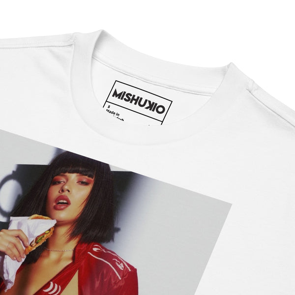 Printed Oversized T-Shirt Unisex White