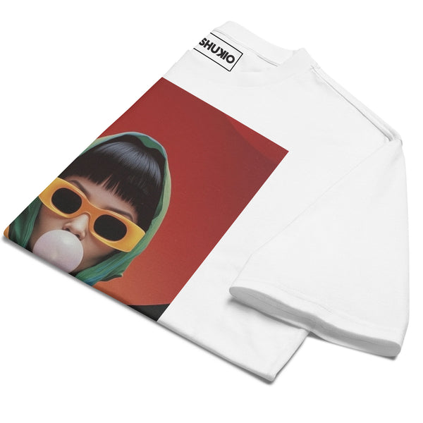 Printed Oversized T-Shirt Unisex White