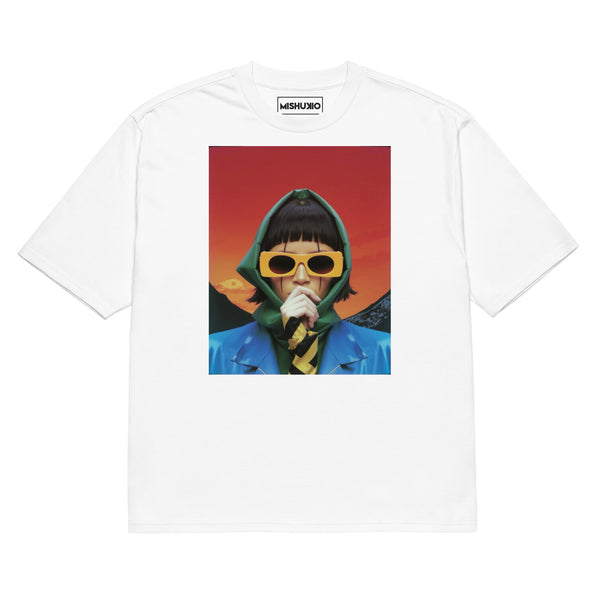 Printed Oversized T-Shirt Unisex White