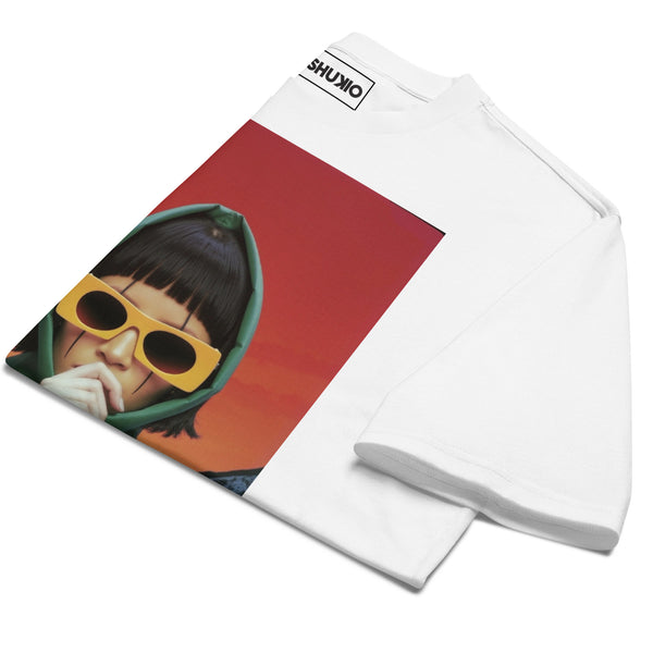 Printed Oversized T-Shirt Unisex White