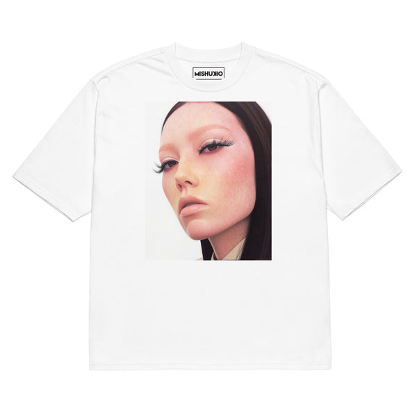 Printed Oversized T-Shirt Unisex White