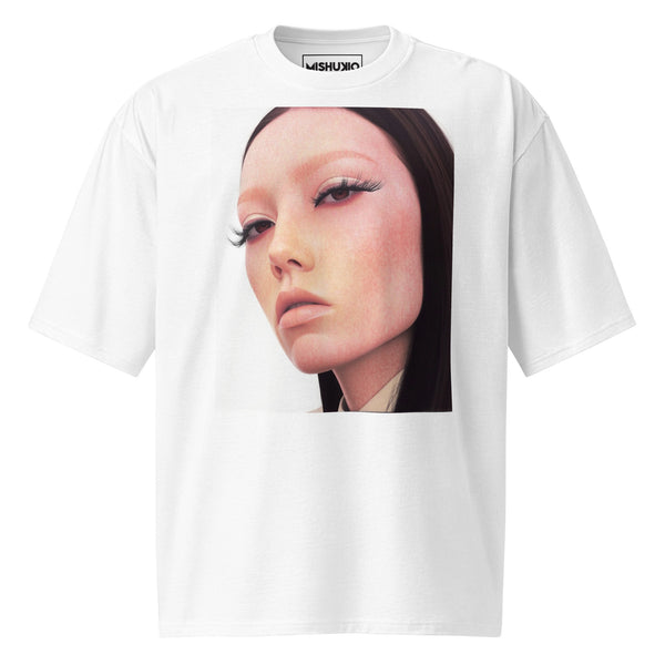 Printed Oversized T-Shirt Unisex White