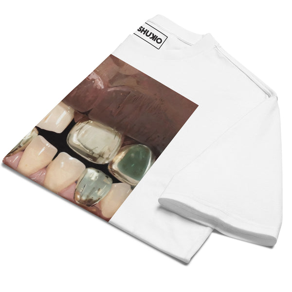 Printed Oversized T-Shirt Unisex White