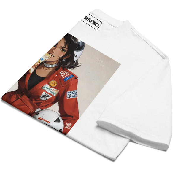 Printed Oversized T-Shirt Unisex White