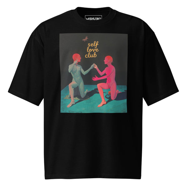 Printed Oversized T-Shirt Unisex Black