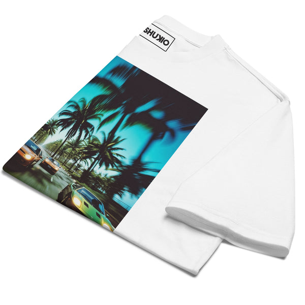 Printed Oversized T-Shirt Unisex White
