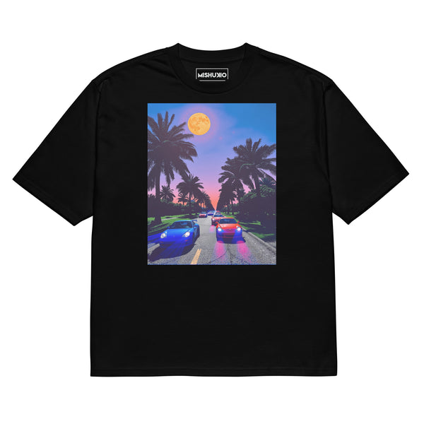 Printed Oversized T-Shirt Unisex Black