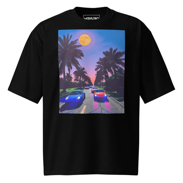 Printed Oversized T-Shirt Unisex Black