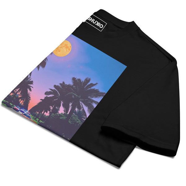 Printed Oversized T-Shirt Unisex Black