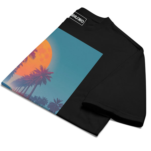 Printed Oversized T-Shirt Unisex Black