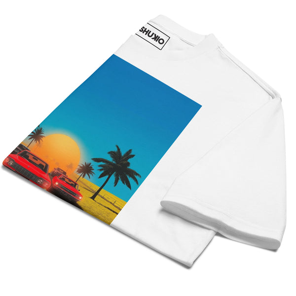 Printed Oversized T-Shirt Unisex White