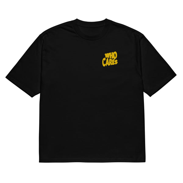 Embroidered Oversized T-Shirt Unisex Black