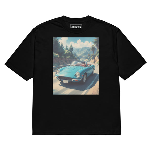 Printed Oversized T-Shirt Unisex Black