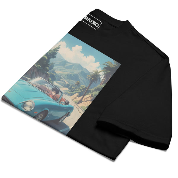 Printed Oversized T-Shirt Unisex Black