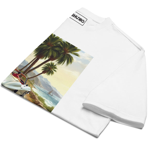 Printed Oversized T-Shirt Unisex White