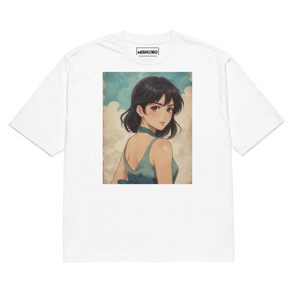 Printed Oversized T-Shirt Unisex White