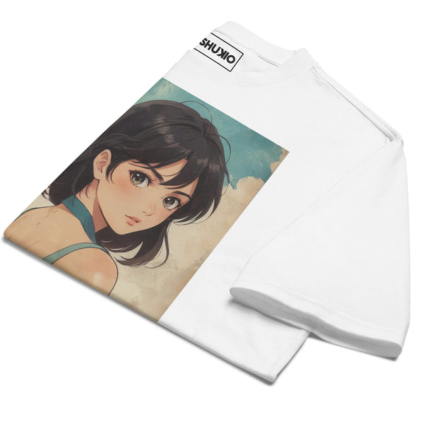 Printed Oversized T-Shirt Unisex White