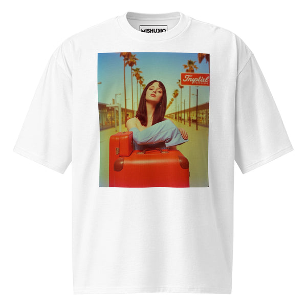 Printed Oversized T-Shirt Unisex White