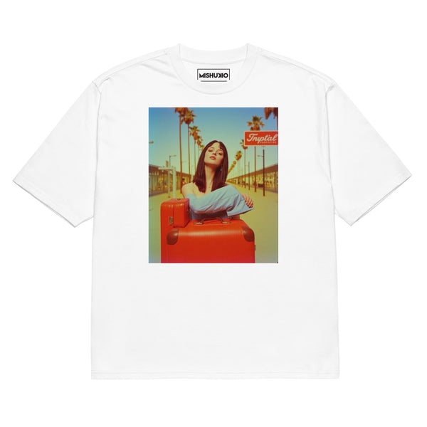 Printed Oversized T-Shirt Unisex White