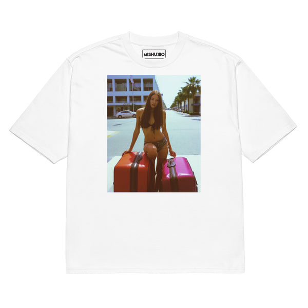 Printed Oversized T-Shirt Unisex White