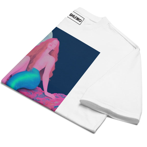 Printed Oversized T-Shirt Unisex White