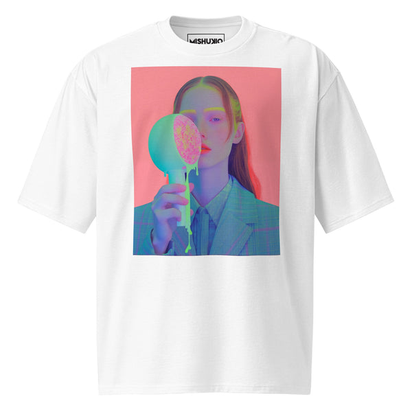 Printed Oversized T-Shirt Unisex White