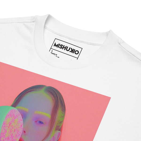 Printed Oversized T-Shirt Unisex White