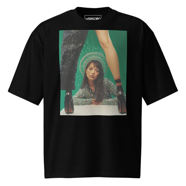 Printed Oversized T-Shirt Unisex Black