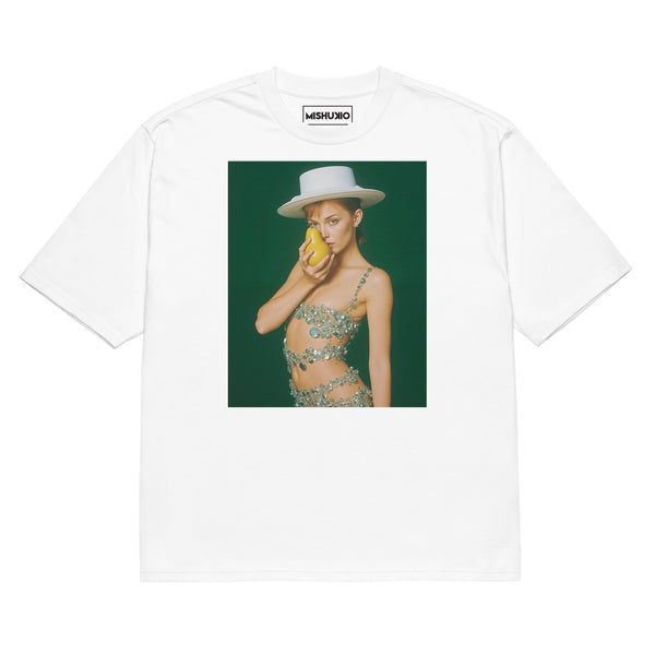 Printed Oversized T-Shirt Unisex White