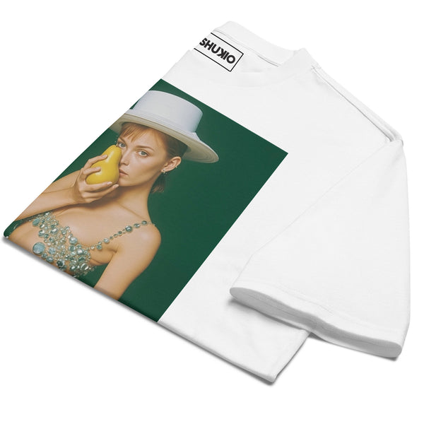 Printed Oversized T-Shirt Unisex White