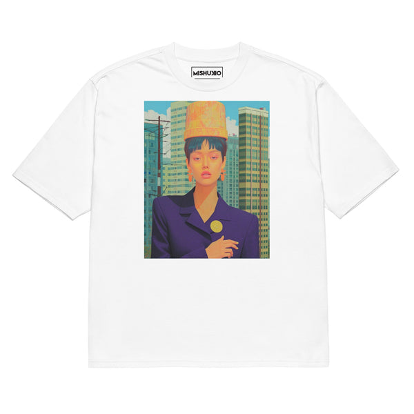 Printed Oversized T-Shirt Unisex White