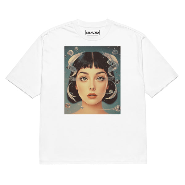 Printed Oversized T-Shirt Unisex White