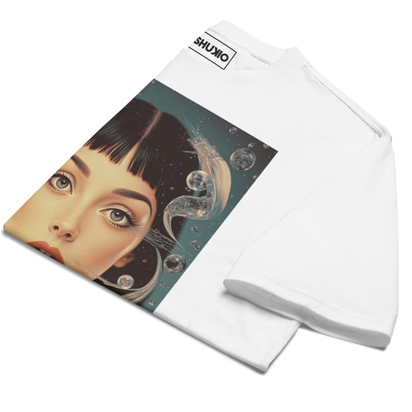Printed Oversized T-Shirt Unisex White