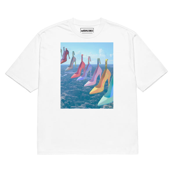 Printed Oversized T-Shirt Unisex White