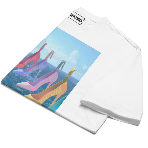Printed Oversized T-Shirt Unisex White