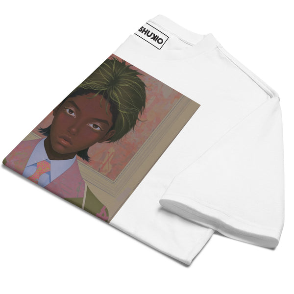 Printed Oversized T-Shirt Unisex White