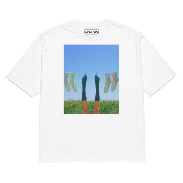 Printed Oversized T-Shirt Unisex White