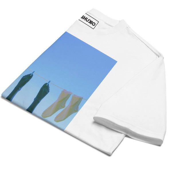 Printed Oversized T-Shirt Unisex White