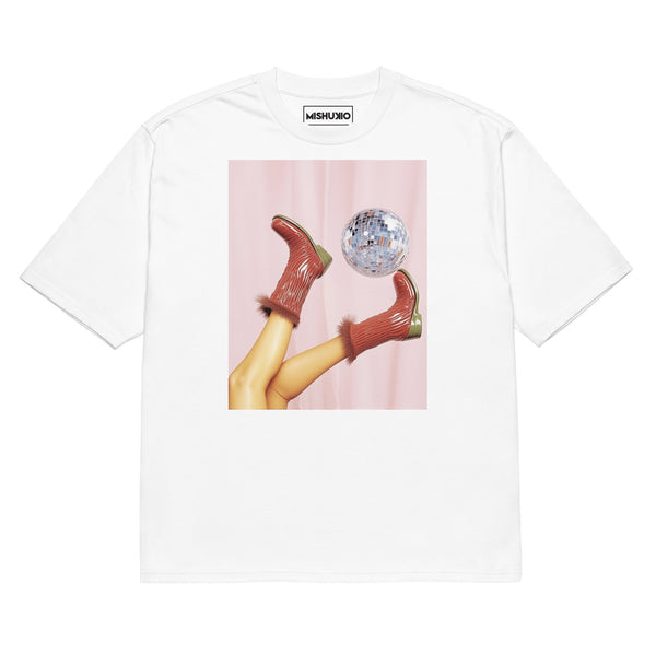 Printed Oversized T-Shirt Unisex White