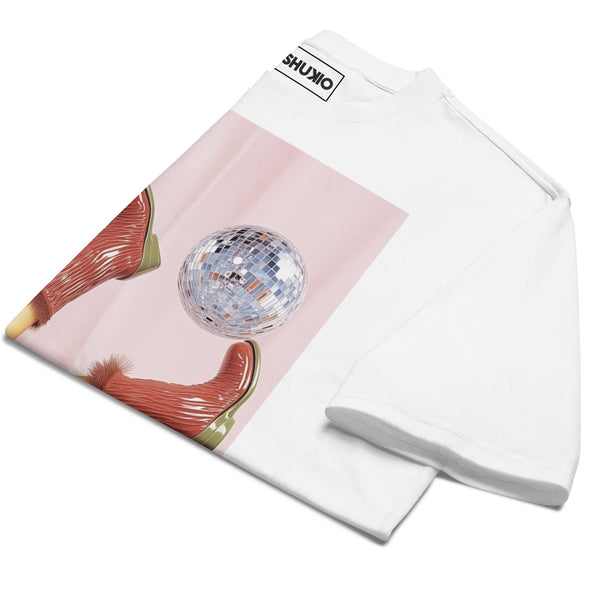 Printed Oversized T-Shirt Unisex White