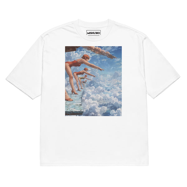 Printed Oversized T-Shirt Unisex White