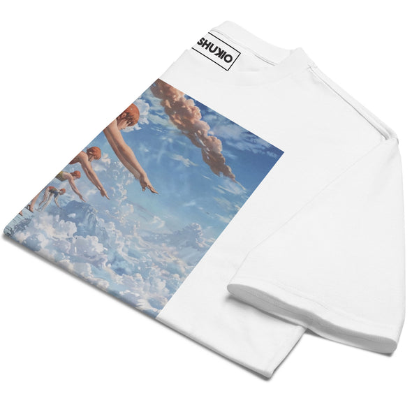 Printed Oversized T-Shirt Unisex White