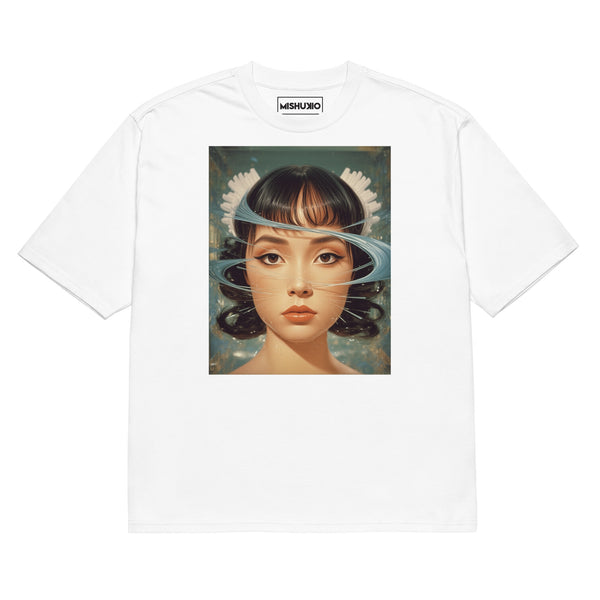 Printed Oversized T-Shirt Unisex White