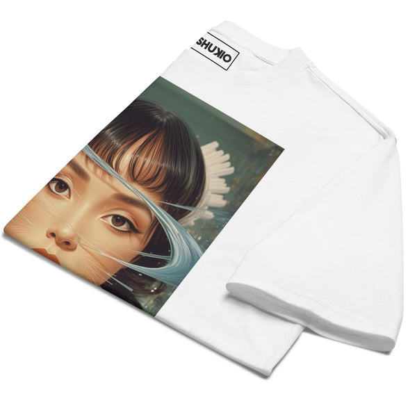 Printed Oversized T-Shirt Unisex White