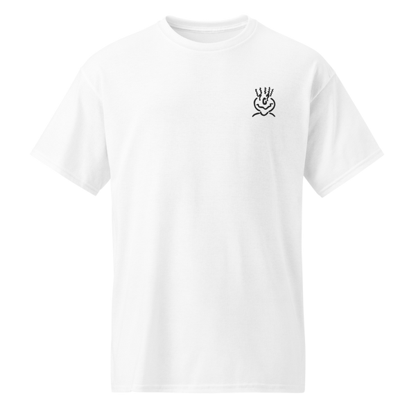 Embroided White T-Shirt Unisex
