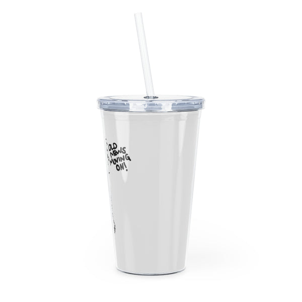 Plastic Tumbler with Straw