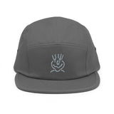 Embroided 5 Panel Cap Grey